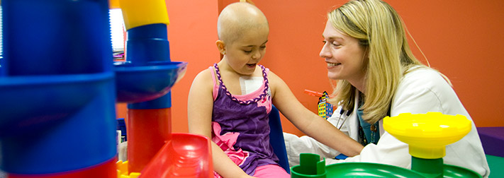 Pediatric patient at the Hollings Cancer Center